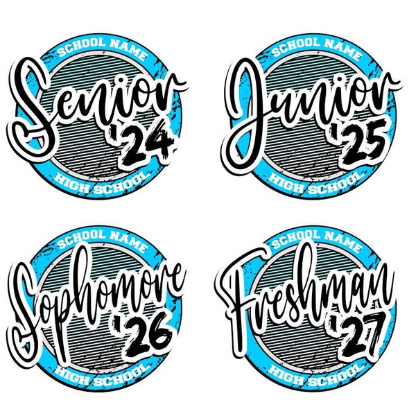 Senior, Junior, Sophomore, Freshman SVG PDF File, Class of 2024, 2025, 2026, 2027 Files, Digital File, Instant Download, Back to School File