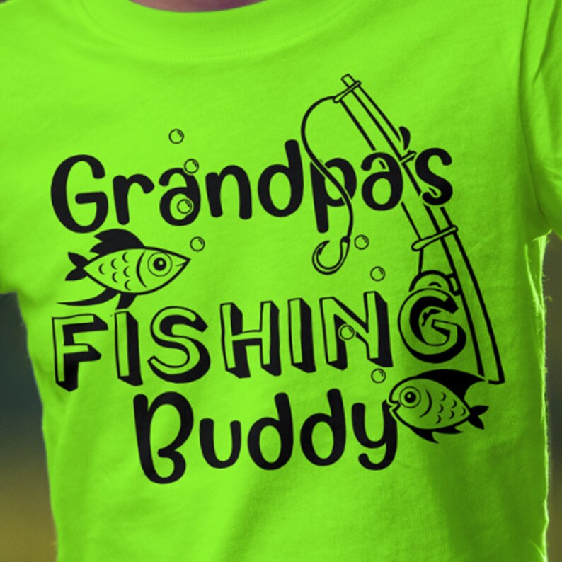 Download Grandpa's Fishing Buddy Digital Cutting File Design SVG | Etsy