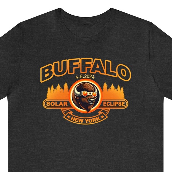 Camiseta Buffalo Solar Eclipse, camisa Buffalo New York Eclipse, camisa 4 8 2024, Buffalo con gafas Camiseta de manga corta Unisex Jersey