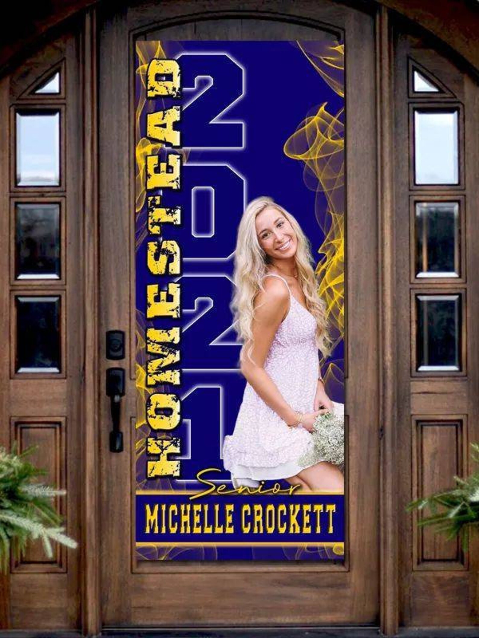 Class of 2022 Senior Door Banner Printed Banner or Digital | Etsy