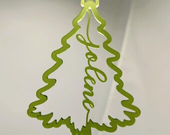 2025 personalized Christmas tree ornament, acrylic, wood ornament, custom-made, fast delivery, name ornaments, Christmas gift