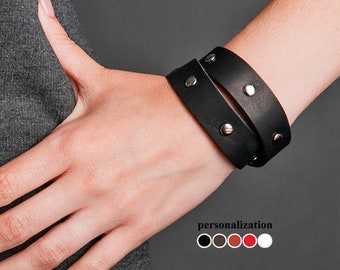 Bicep Leather Bracelet Etsy