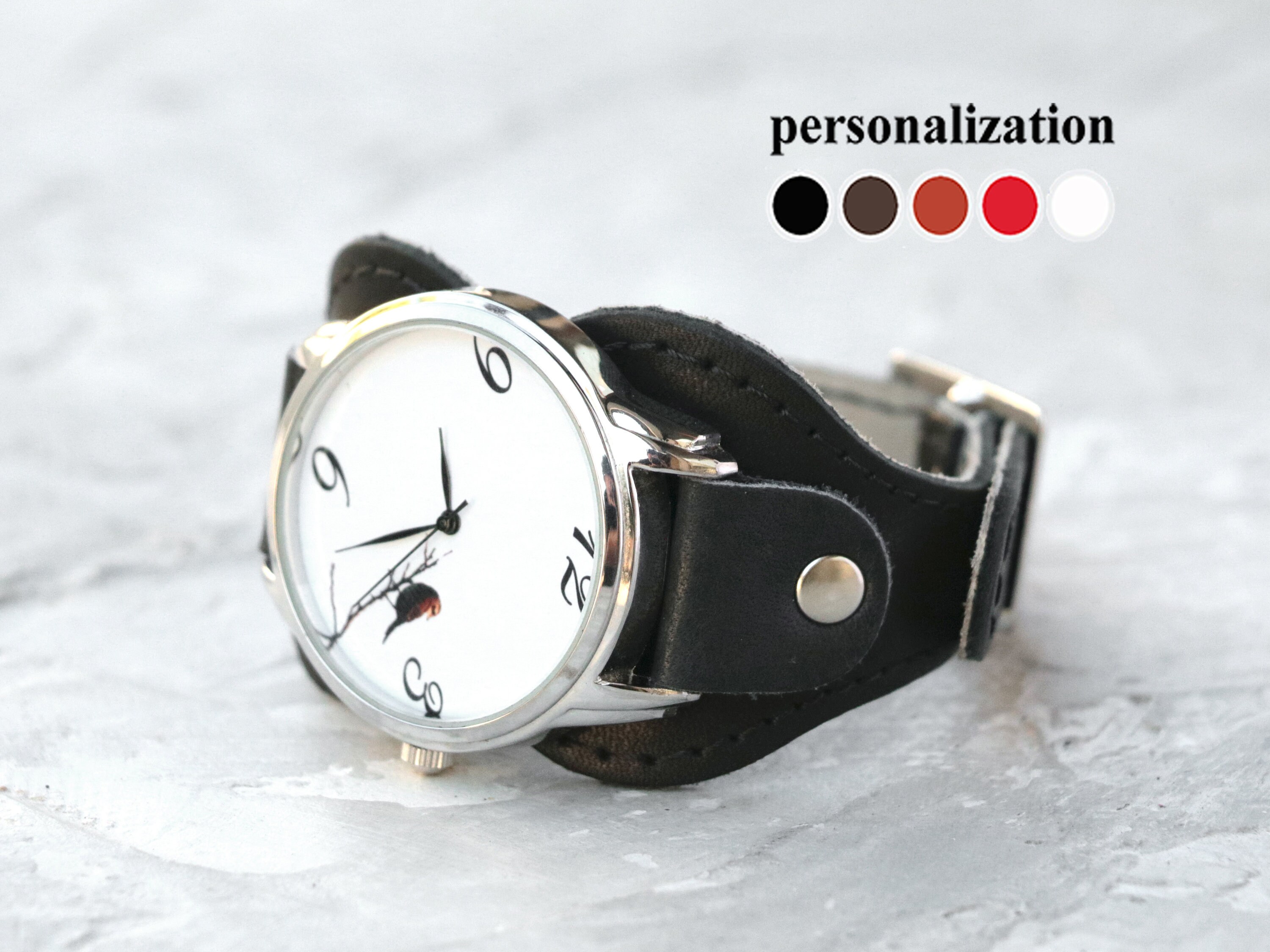 26mm leather watch band Clearance