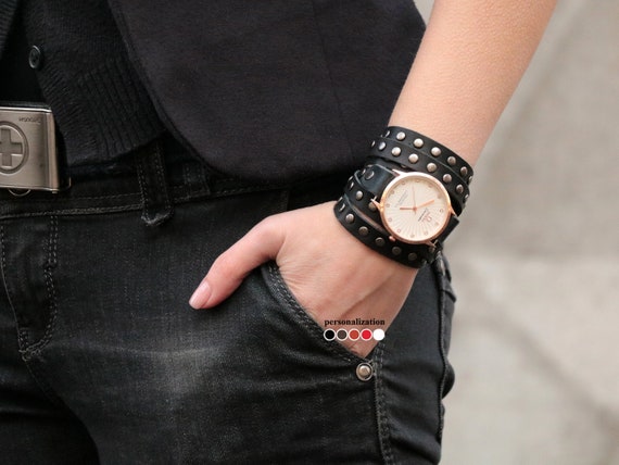 26mm leather watch band Clearance