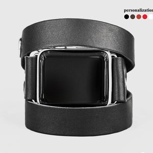 Boho double wrap Leather Apple watch band for women 38 40 41mm 42mm 44mm 45mm 46mm 49mm, series 3 4 5 6 7 8 9 10 SE SE 2 Ultra Ultra 2, 1095