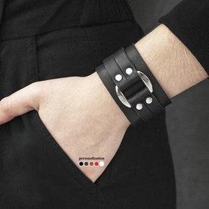 Breites Lederarmband für Frauen und Männer, Lederarmband, Breite 3130