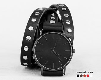 Correa de reloj de cuero estilo bohemio multivuelta para hombre o mujer, para asas de 10 mm, 12 mm, 14 mm, 16 mm, 18 mm, 20 mm, 22 mm, 24 mm, 26 mm, 28 mm y 30 mm, 5861
