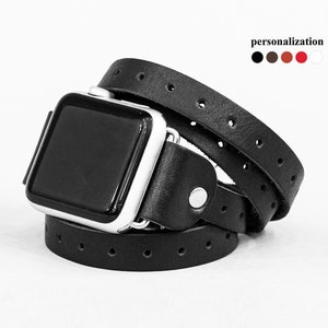 Boho Multi wrap Leather Apple watch band for women 38mm 40mm 41mm 42mm 44mm 45mm 46mm 49mm, series 3 4 5 6 7 8 9 10 SE Ultra Ultra 2, 1864