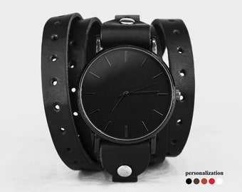 Correa de reloj de cuero estilo bohemio multivuelta para hombre o mujer, para asas de 10 mm, 12 mm, 14 mm, 16 mm, 18 mm, 20 mm, 22 mm, 24 mm, 26 mm, 28 mm y 30 mm, 5864