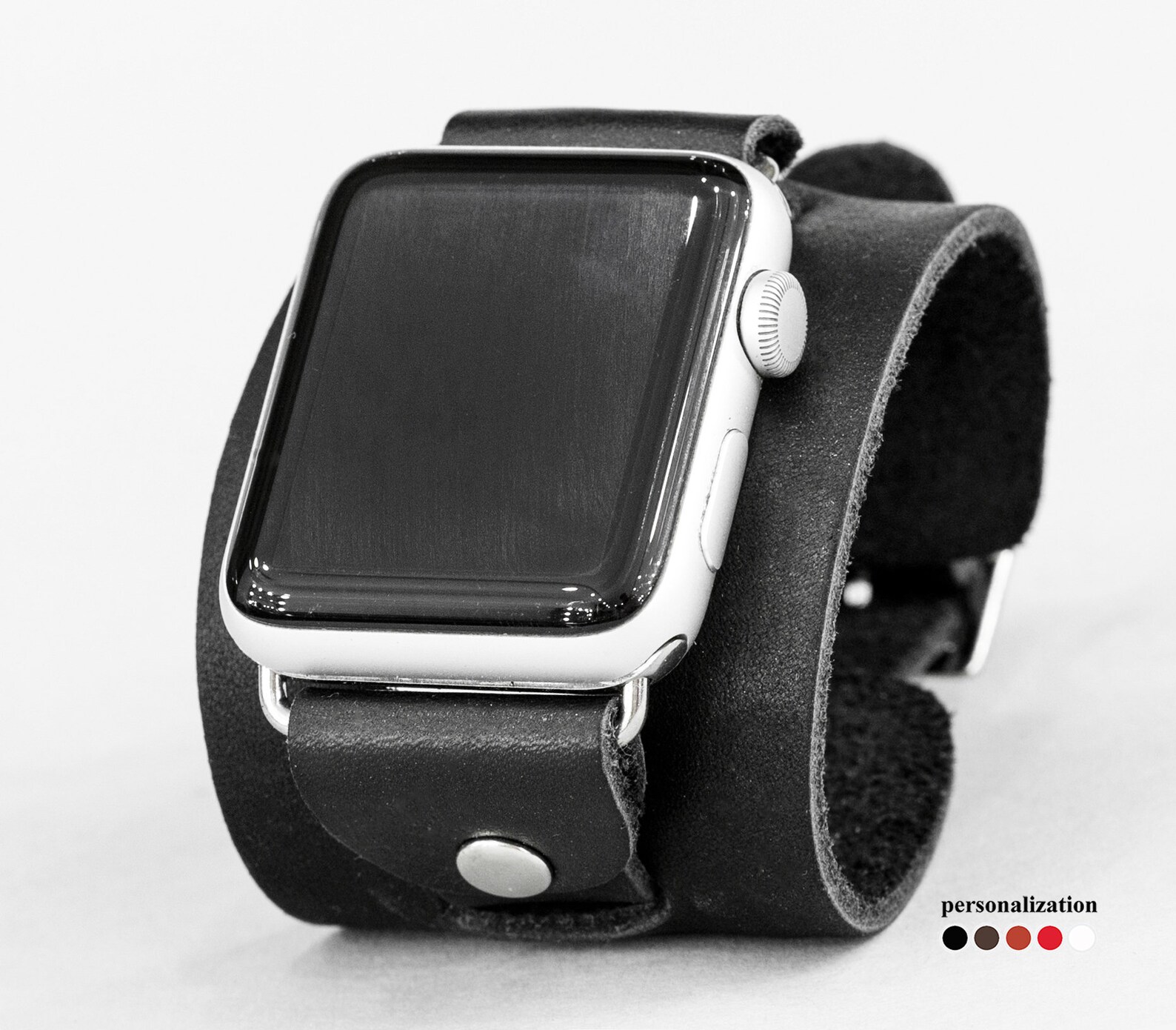 Leather Wide Apple Band Apple Strap Men Women Apple Strap 38mm Etsy