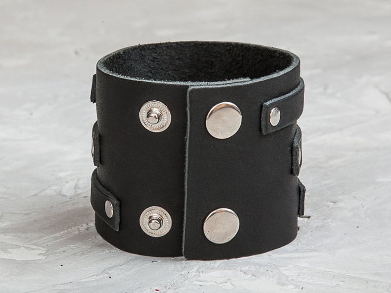Leather Cuff Bracelet Leather Wrist Cuff Leather Wristbands - Etsy
