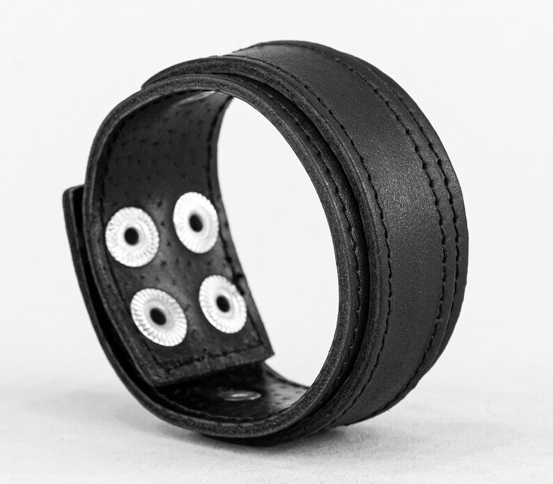 Leather Wrist Cuff Arm Cuff Leather Armlet Wide Leather Etsy