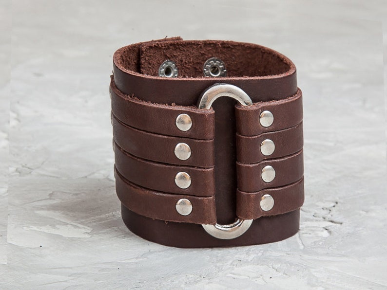 Leather Bracelet Women Wristband Arm Wrap Bracelet Minimal - Etsy