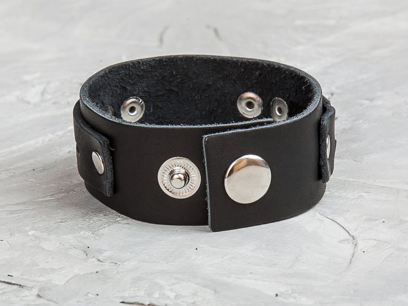 Leather bracelets for women Mens bracelet Leather wrist cuff | Etsy