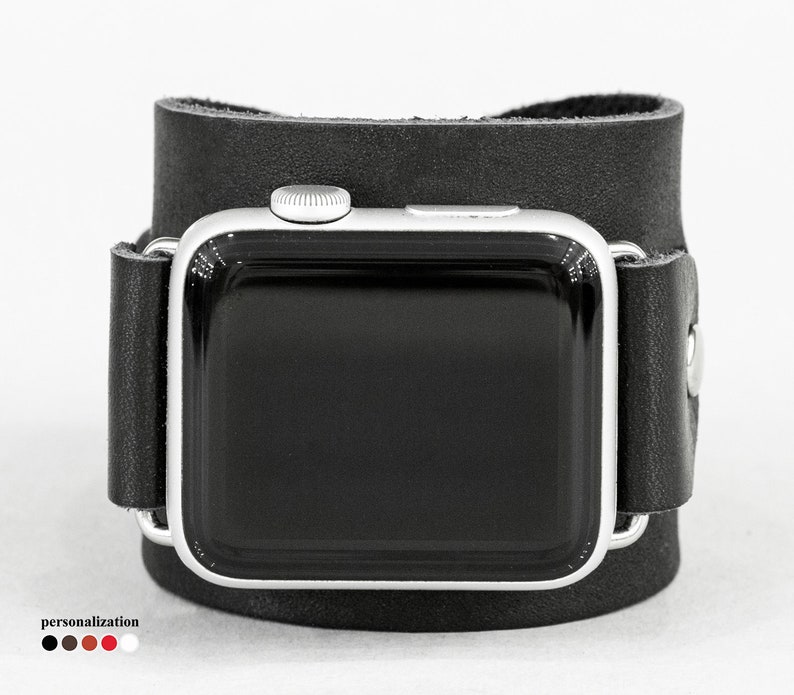 Leather Wide Apple Band Apple Strap Men Women Apple Strap 38mm Etsy