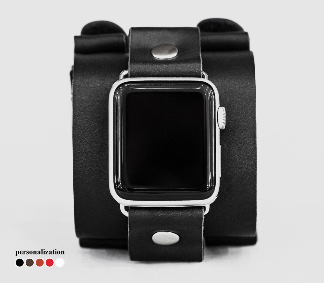 Apple Watch Band Leather Wide Apple Watch Band Johnny Depp Etsy