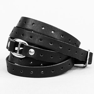 Boho perforiertes Lederarmband für Männer oder Frauen, 8064