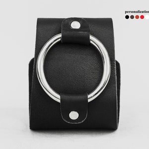wide Leather cuff bracelet for women, 4855