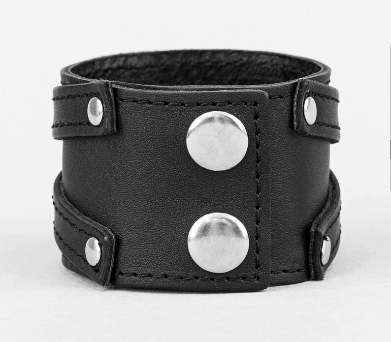 Leather Cuff Bracelet for Woman Wide Wrist Cuff Leather Etsy