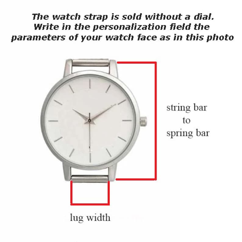 Lug Width 14 Mm 16mm 18mm 20mm 22mm 24mm 26mm Leather Watch Etsy