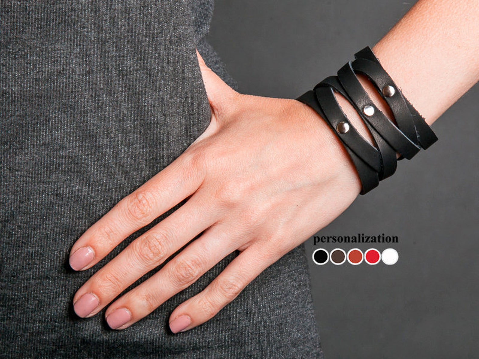 Leather cuff bracelet Leather wrist cuff Leather wristbands Etsy