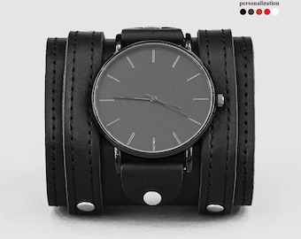 Bred western läderarmband för klockarmband för män eller kvinnor - Lug 10 mm 12 mm 14 mm 16 mm 18 mm 20 mm 22 mm 24 mm 26 mm 28 mm 30 mm, 5715 st