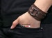 Wide leather cuff Leather arm bands Mens wide leather wristband Brown wide cuff Men wrist bands Women wristband bangle 3120br 