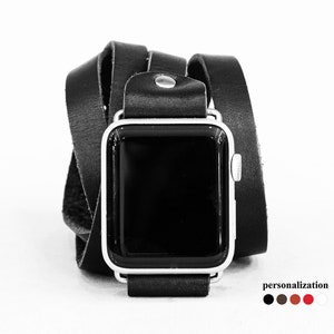 Multi wrap Leather apple watch band for women 38mm 40mm 41mm 42mm 44mm 45mm 49mm, series 3 4 5 6 7 8 9 SE Ultra Ultra 2, 1860
