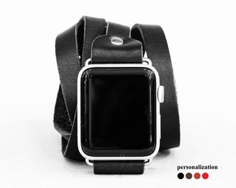 Multi wrap boho Leather Apple watch band for women 38mm 40mm 41mm 42mm 44mm 45mm 46mm 49mm, series 3 4 5 6 7 8 9 10 SE Ultra Ultra 2, 1860