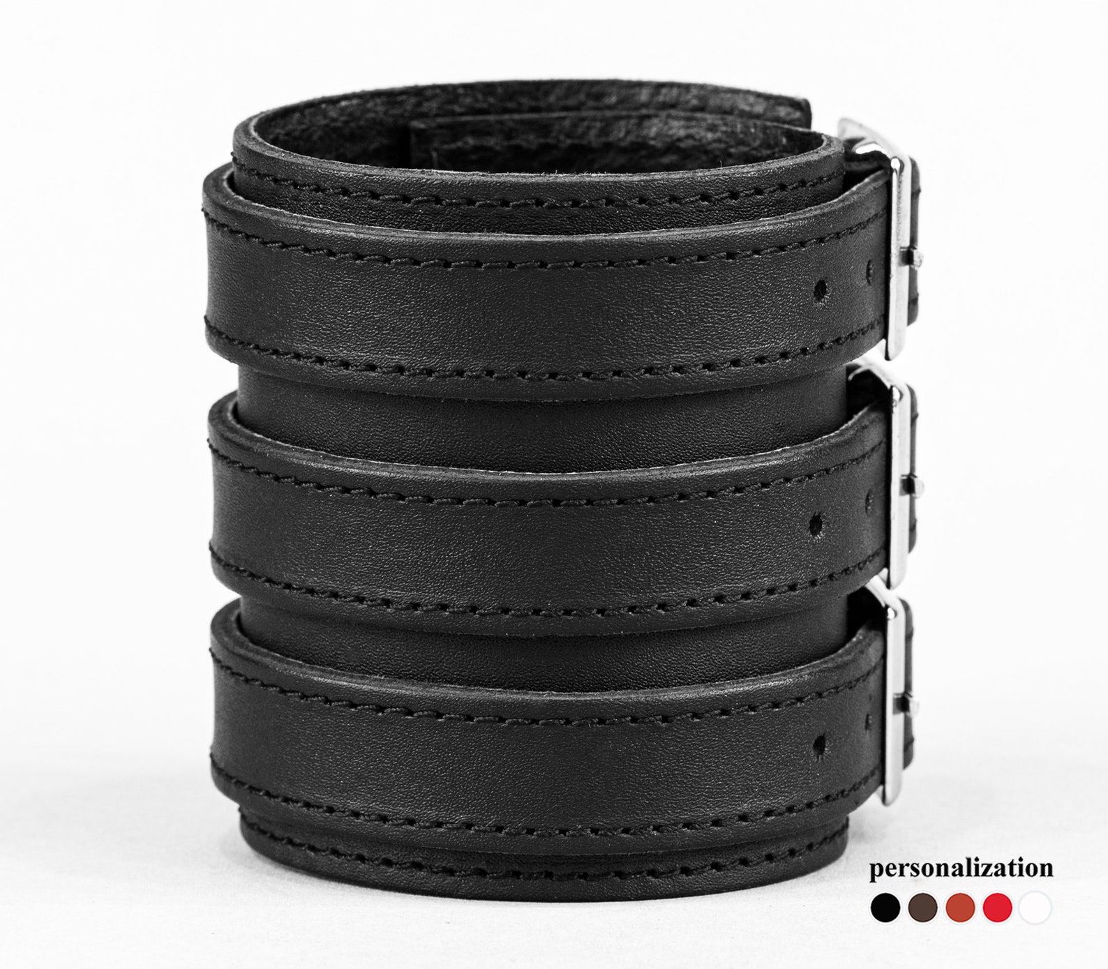 Leather Bracers Leather Cuff Bracelet Leather Wrist Cuff Etsy