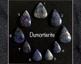 Dumortierite Teardrop / Pear Drop Cabochon