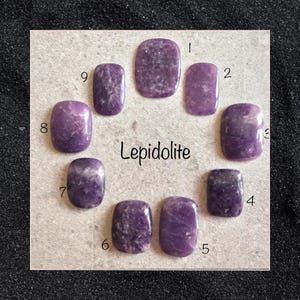 Lepidolite Rectangle Cabochon