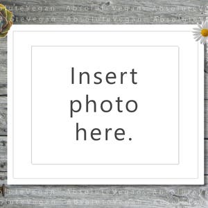 4x5, 8x10, 16x20 DIGITAL White Frame Art or Photo Mockup landscape Rustic Barn Wood, INSTANT DOWNLOAD image 1