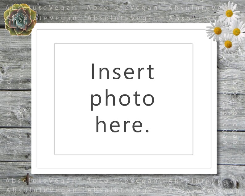 4x5, 8x10, 16x20 DIGITAL White Frame Art or Photo Mockup landscape Rustic Barn Wood, INSTANT DOWNLOAD image 1