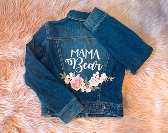 mama and baby jean jacket