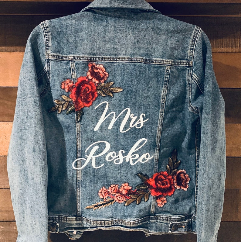 Bride Jean Jacket / Custom Denim Jacket / Bride to Be Gift / | Etsy