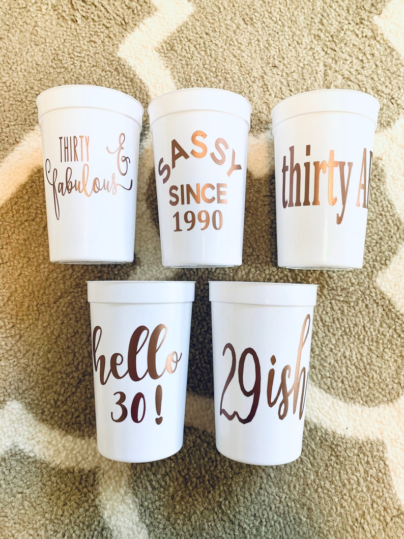 Party cups // birthday party cups // personalized party cups Etsy