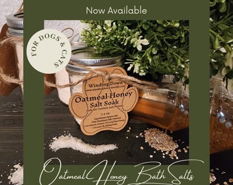 Oatmeal Honey Pawsome Pet Salt Soak - Cat and Dog Safe