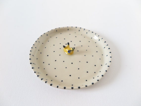 handmade ceramic plate, Nudibranch art-piece, Ceramic jewelry  plate, Nudibranch plates, housewarming gifts, handmade pottery.