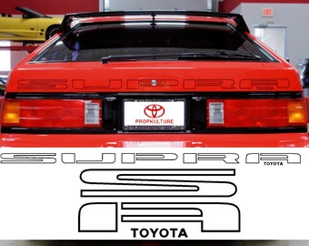 84 85 86 MK II TOYOTA Supra Rear Billboard Banner Decal Sticker A60 Turbo MK2