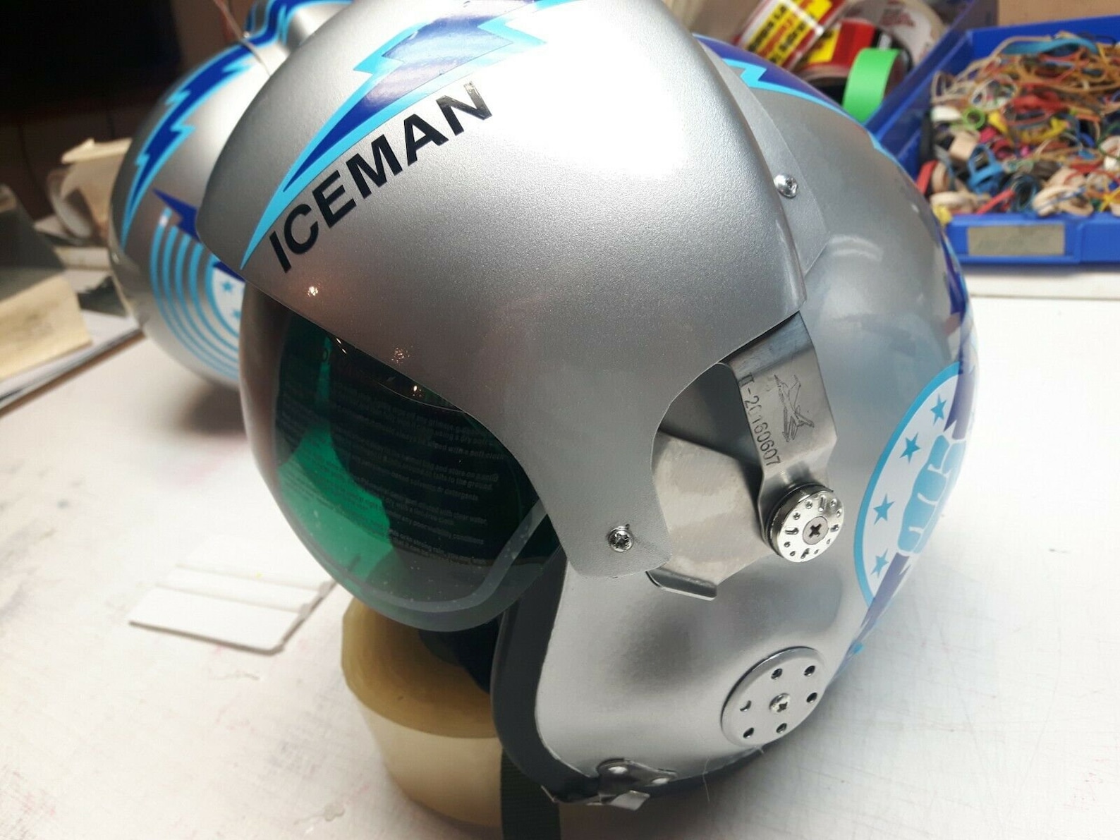 Iceman Top Gun Helmet 6 TOP GUN ICEMAN Flight Helmet Maverick Movie Prop Jet Fighter Etsy