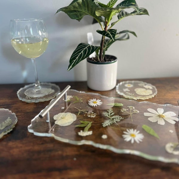 Custom Resin Flower Tray, Pressed Wedding Flower preservation