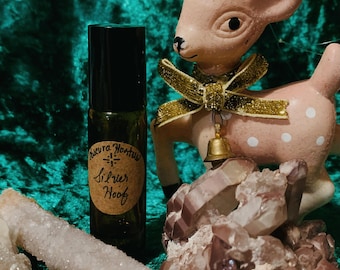 Silver Hoof Perfume, Cinnamon, Peppermint, Carnation, Holiday Perfume, folklore inspired