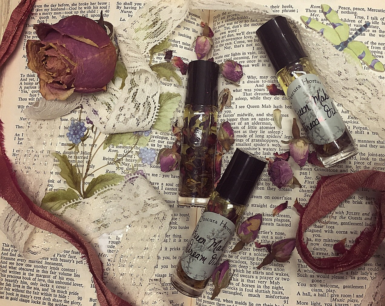 Queen Mab Herbal Dream Oil for Astral Travel and Lucid Dreaming, Fair…