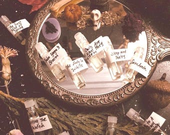 Autumn Perfume Oil Samples: Choose 3 or 5 Spooky Scents