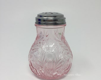 Mosser Glass Rose Pink Thistle Large Sugar Shaker