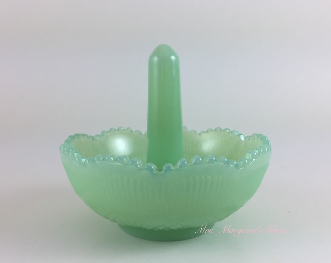 Mosser Glass Jadeite Ring Trinket Holder