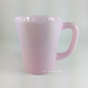 Mosser Glass Pink Crown Tuscan Handled Mug
