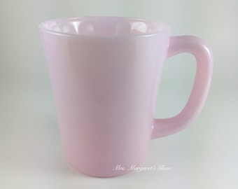 Mosser Glass Pink Crown Tuscan Handled Mug