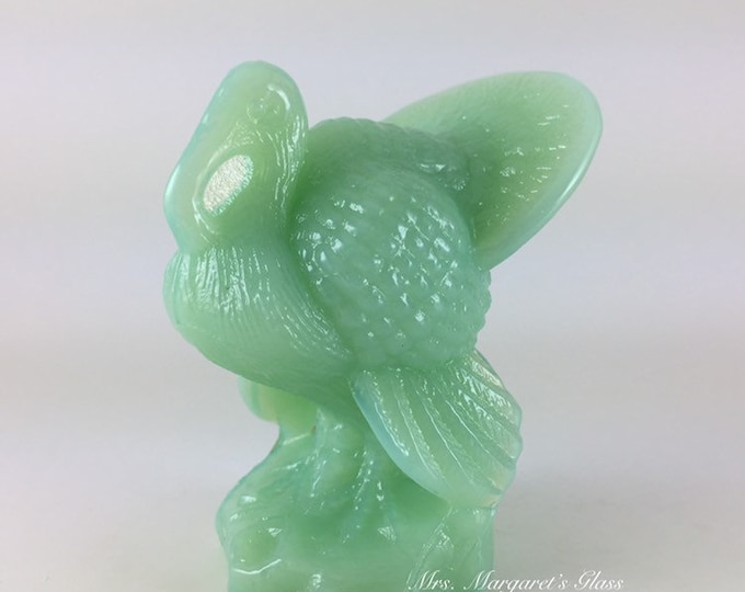 Mosser Glass Jadeite Turkey Figure